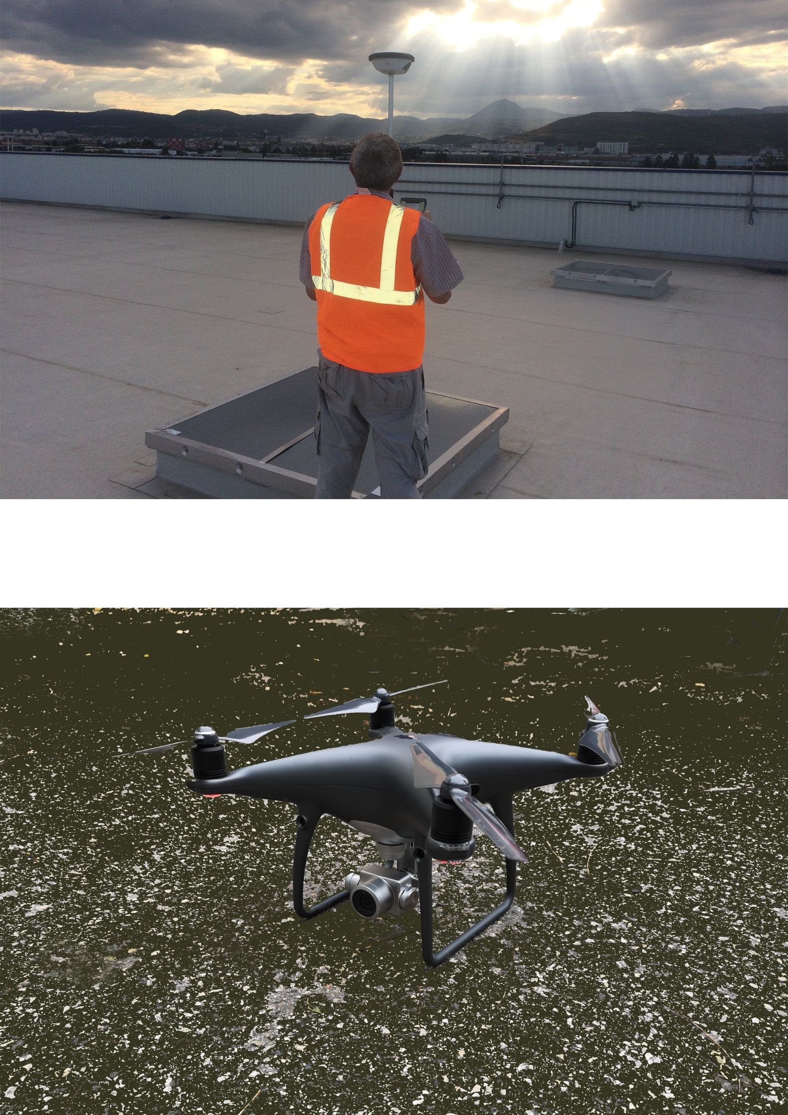 inspection de toit relevé 3D drone