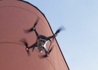 relevé 3D de batiment par drone